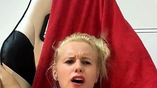 Hot Blonde Washes Car Toys Ass On Cam Big Boobs