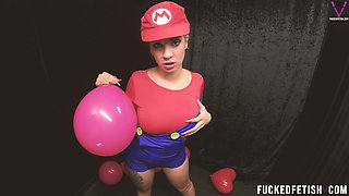 B2p Mario Bros Cosplay Red Balloons Pop High Heels