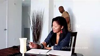 DIAMOND JACKSON fucked in the office