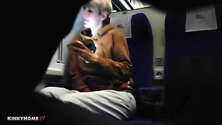 What did she do? Does she masturbate on the train? Hidden Orgasm?