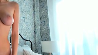 blonde teen pregnant girl has her pussy masturbated