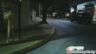 Walk Exposing My Pussy Ioutdoor - He Fucks Me on the Street Without Panties Argentina