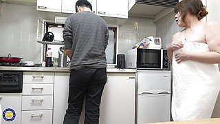 Hot Japanese Granny Takako Maruyama Gets Banged by Her Step Son