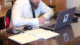 I Get Sucked While I'm on Video with My Colleagues