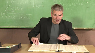 Teacher Fucks Student on Desk Until She Squirts All Over Me