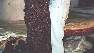 desi couple hot romance in saree