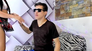 Sexy hot devil schoolgirl seduces her man and makes her prey satisfied