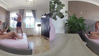 Lovita Fate Vr Video Part Two - Behind The Scenes - Little Pussy Cutie Stretched Out In Massive Cock Threesome