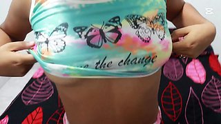Step Sister Colombian Asks Me for Help to Do Her College Work! - Jhondick