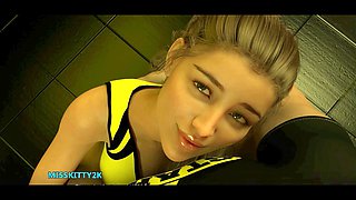 Cartoon movie, futanari cumshot, nurse care