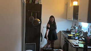 Fetish Lofts Cooking Session with TV Slave Part 2-4.