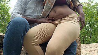 Outdoor Sitting Fuck with Step Sister