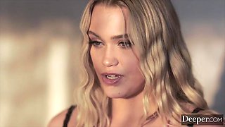 Deeper. Petite Blonde Beauty Chloe Submits To Her Dream Man