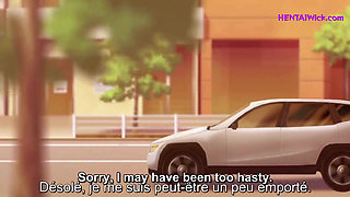 Wet Pussy Gets Fingered in the Car Until She Can't Stop Squirting (Hentai Porn) Subbs