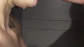 Gorgeous Brunette Gives Close-up Blowjob with Huge Pulsating Oral Creampie
