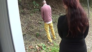Horny Mature Wearing Glasses Enjoys Outdoor Sex 12 Min