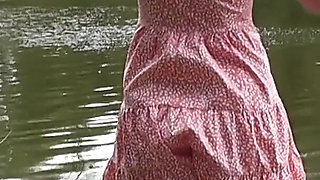 Solo Camping Without Panties