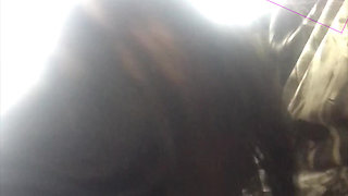 Quick Cumshot in Her Throat in an Open Field