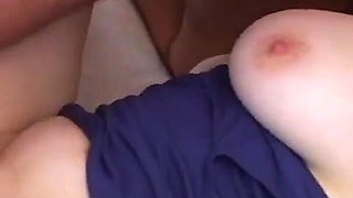 I fuck this sexy blonde with natural tits hairy wet pussy until my cum splashes on her face