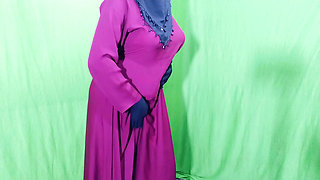 Indian beautiful hijabi muslim couple thirsty for fuck