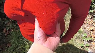 Bouncy Tits Action Outdoor Public BDSM Session - Hard Spanking & Slapping at Train Station