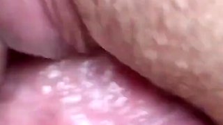 Extreme Close-up. Pussy Pissing on the Cock While Fucking. Cum on Clit.