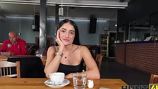 Ara Mix gets her pussy railed in public toilet in steamy hd pov