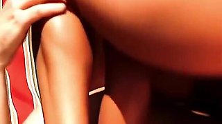 Sienna West and Trina Michaels Get Down on Their Knees to Suck Cock Outdoors