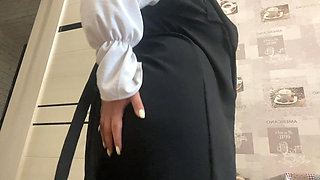 Khalifa in Hijab Masturbates in the Kitchen