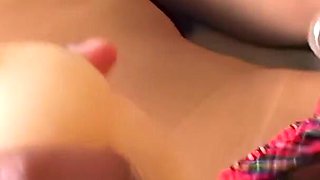 Petite 18 Yr Old Ebony Teen W Small Tits in Orgasm Solo Video