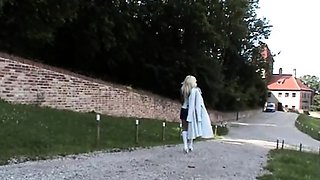 Amateur Blonde German Outdoors