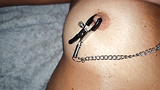 Real Homemade British Couple -amateur Mature Fucks with Nipple Clamp