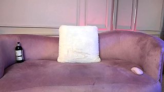 Chubby Brunette Big Boobs Dildo Masturbation