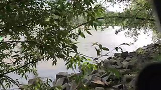 Horny German Teen Fucked Hard Outdoors at Danube - Doggystyle & Cowgirl Action