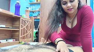 Desi Girl in Modern Dress Seduces Boyfriend for Deep Blowjob