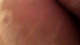 Horny Blonde Tgurl shows off her big ass then masturbate