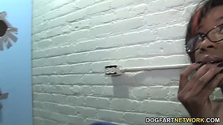 Becky Cohen Sucks And Fucks Huge White Cock In Glory Hole