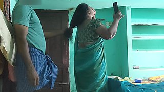 Tamil aunty was watching TV then I had hot sex with her