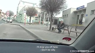 Czech Amateur Teen Ariela Donovan Takes BBC for a Public Ride Outside Prague - Blowjob & Cumshot