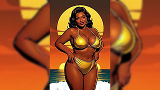 Bold Black Woman Animated to Tease