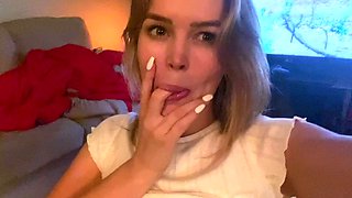 Amazing amateur blonde enjoying a doggystyle