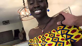 Gorgeous Black Fuck Doll Gagged POV Messy Facial