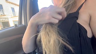 Uber driver didn't charge me after I let him fondle my big natural tits, but he wanted to take things further