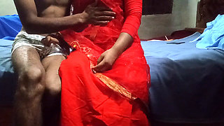 First Night Sex Story of Newly Married Couples. Wife Sex with Husband with Passionate Love Enjoying
