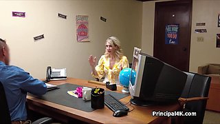 Mature wife ends up on principals desk screwed