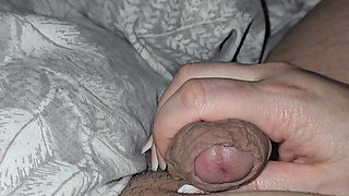 Step mom hand slip into step son dick in erection for a job