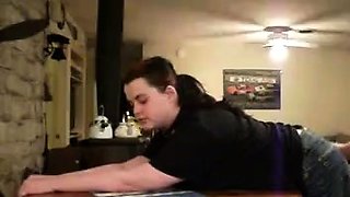 Amateur fetish big booty bitch riding with her bum