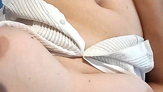 MILF Secretary Masturbates Outside Work