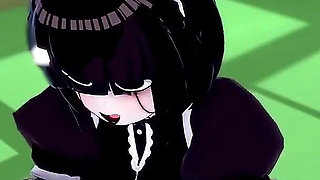 Sex with a Maid Bot in the Hallway - 3D Hentai