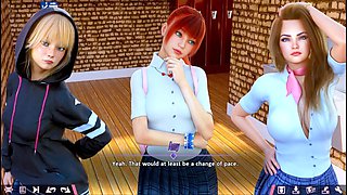 Summertime Saga 3D animation featuring Misskitty2k and her huge bosoms